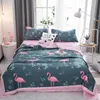 Zomer Air-conditioning Quilt Soft Ademend Deken Dunne Moderne Trooster Ondersteuning Wassen Bed Cover Zwart Rooster Quilts Geen blad LJ201016