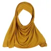 Banie / Capes de crâne Filer de lait Couleur solide 2in1 Chapeau turban écharpe instantanée Muslim Hijab Cap Head Wrap1