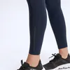 L021 Pantalones de Yoga para mujer con bolsillo, conjunto para correr para niñas, mallas deportivas, mallas de Color sólido para mujer, pantalones deportivos de cintura alta 275W