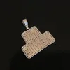 Pendant Necklaces Street Retro Couple 925 Silver Zircon Diamond-encrusted Hip-hop BIG HOME Necklace