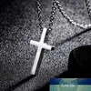 Titanium Steel Cross Pendant Necklace for Men Women Minimalist Jewelry Male Female Prayer Necklaces Chokers Gift