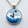 Mary poppins fantasie meisje afbeelding ketting ketting handgemaakte sieraden272u