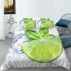 Beddengoed sets fruit banaan aardbei patroon koning queenset met kussensloop voor slaapkamer quilt dekbedovertrek 2/3 stks