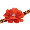 Baby halloween huvudband blomma kanin öra hårband 3st set barn tjejer elastiska boutique hår tillbehör rhinestone bow band kha663