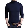 Browon Brand-Sweter Slim Swetry Męskie Płaszcz Bazowy Grighked Turtleneck Knitwear Z Długim Rękawem Podstawowy Sweter 201212