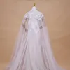 SHAWL Luxe bruids bruiloft cape feest avondjurk schouder sieraden vrouwen 3m lange kapel sluier bruiden accessoires ts7r7804857