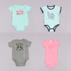 Clearance Sale Summer Baby Romper Kortärmad Nyfödd Rompers Boys Rompers Spädbarn One Piece Kläder Tjejer Jumpsuit Mixed Color Z239