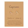 Boucles d'oreilles en forme de signe de constellation de mode européenne et américaine Boucles d'oreilles en or 12 Zodiac avec carte-cadeau 12 styles