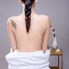 Set di 12 tatuaggi temporanei a forma di fiore, vari modelli, tatuaggi finti per cartoni animati, per donna. Adesivo per tatuaggio temporaneo impermeabile