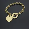fine jewerly célèbre marque bracelet en acier inoxydable plaqué or 18 carats bracelet bracelet pour homme femme bracelet unisexe pour couple2726