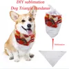 DIY Sublimation Dog Triangle Bandanas قابلة للتعديل PET Dog Cat Dick Neck Tie Bowtie Necktie Bandana Collear Neckerchief Dog Associory
