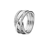 925 Sterling Silver Dames Ringen Prinses Love Heart CZ Diamond Ring voor Lady Engagement Luxe Sieraden Anniversary Gift met Doos