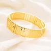 Bangle 4pcs luksus 24K złota Etiopska biżuteria Banles for Women Dubai Ramadan Banglesbracelet Africanarab Weeding Gift7008696