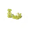 천연 페리 도트 레이스 925 스털링 실버 골드 컬러 귀걸이 녹색 돌 스파클링 8 월 출산 돌 귀걸이 선물