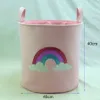 Foldable Laundry Basket for Dirty Clothes Toys unicorn canvas storag large baskets kids baby Home washing Organizer bag LJ200821