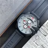 Marki mężczyzn Casual Sports Watches z biegiem sekund kwarcowy męski pasek gumowy pasek reloj de lujo211h