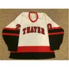 CEUF #20 Jeremy Roenick Thayer Academy High School Jersey 100% sömnad broderi S Hockey Jerseys White Vintage