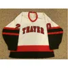 CEUF #20 Jeremy Roenick Thayer Academy High School Jersey 100% sömnad broderi S Hockey Jerseys White Vintage