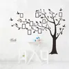 Large Black 3D DIY Photos Frame Trees PVC Wall Decals/Adhesive Family Wall Stickers Mural Art Home Decor Living Room Decorations Y200102