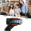 Webcam HD Videocamera Web 30fps 480P/720P/1080P Videocamera per PC Microfono fonoassorbente incorporato Registrazione video USB 2.0 per computer per PC portatile