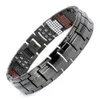 Bracelet magnétique de santé pour hommes pour homme plaqué argent bracelet en titane pur Ion magnétique Germanium Bracelets rouge infrarouge lointain Jewe316k