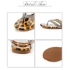 Mode sexiga kvinnor sommar tofflor leopard tryck romerska vilda utomhus flipflops avslappnade kvinnliga strand tofflor y200423