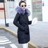 6xl 7xl Plus Size Women Parkas Big Fur Winter Kaptute Long Down Jacket Kobietowa płaszcz grube ciepła kurtka zimowa dla kobiet 201127