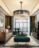 New style luxury modern crystal chandelier lighting round dining room lamp living room light fixtures lustre cristal