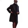 Varm ull mens lång kappjacka stilig brittisk stil män tuxedos formella affärer mens prom middag blazer kostym bara en bit