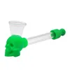 Silicone Skull Originality Tube de vidro Mini portátil Limpeza Limpeza Destacável Tubos Smoços Tubos Multi Cor Opções Quentes Venda Quente 4NT F2