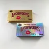 Lashwood prostokątne puste rzęsy pudełka pola magnetyczne dla 16mm-25mm dramatyczne strip norek rzęsy Dostosowane logo Opakowanie fałszywe rzęsy
