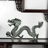 Feng Shui Bronze Dragon Catching Minchas Ornamentos Lucky Home Orafs Decorative Art T200331
