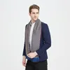 Merk Designer Silk Business Mannen Sjaal Retro Dubbelzijdige Winter Hoge Kwaliteit Sjaal Bufanda de Los Hombres