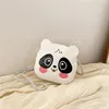 Sevimli Karikatür Erkek Kız Küçük Omuz Çantaları Güzel Panda Bebek Çocuk Çanta PU Deri çocuk Mini Sikke Çanta Crossbody Çanta