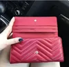 Neue Ganze Dame Lange Brieftasche Mehrfarbige Geldbörse Kartenhalter Original Frauen Klassische Reißverschlusstasche Clutch Tasche 12238n