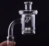 Quarz Banger Carb Cap Set 25mm Quarz Nagel 10mm 14mm 18mm männliche weibliche terp flache top banger für dabrigs glasbongs