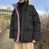 Männer Daunenparkas Winterjacke Parka Warme Mode Hit Farbe Casual Verdickter Stehkragen Mantel Männer Lose Koreanische Kurze Herrenkleidung Phi