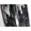 2021 Mens Fashion Abstract Art Stretch Slim Straight Jeans Teenagers Digital 3D Printed Gray Black Jeans9386459