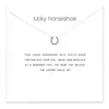 Choker Necklaces With Card Gold Silver Horseshoe Pendant Necklace For Fashion women Jewelry LUCKY HORSESHOE