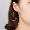 Kolczyki dla kobiet Gold Hoop Kolczyki 925 Srebro Kolczyk Kolczyki Kolczyki Plated Z Złotym Małym Hoop Kolczyki Big Ear Ring