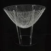 80cm Alto Arranjo de Flor decorativa Transparente Clear Acrílico Flor Stand para Mesa de Casamento Centerpiece Senyu628