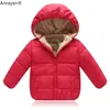 New Children Outerwear Coat Winter Boys Girls Leisure Sport Jackets Infant Warm Baby Parkas Thicken Kids Hooded Clothes Downcoat LJ201126