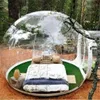 3 4 5 Meter Outdoor Rental Camping Clear Transparent Inflatable Crystal Bubble Tent / Giant Dome Tent With Tunnel