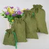 Linen Cotton Drawstring Bag Jewelry Bag Decorative bags Party Christmas/Wedding Favor Holder Makeup Gift Packaging Pouch 1PCS