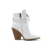 Stövlar Epher Gold Snake Print Ankel Women Wedge Heel Booties Buckled Chunky Heels Western Boot