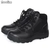 US Military Leather Boots för män Combat Bot Infantry Tactical Boots Ankel Army Bots Army Shoes Y200915
