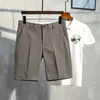 Hommes été Shorts mode coréenne affaires décontracté Chino bureau pantalon Cool respirant vêtements couleur unie 220301