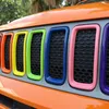Inserts de calandre en maille ABS garniture de couverture de gril sept couleurs pour Jeep Renegade 2019-2020 accessoires extérieurs automatiques