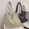 Sacos de compras Shopper Corduroy Tote Feminino Bolsas Casual Armazenamento Ambiental Reutilizável Grande Capacidade Beach Ombro220307