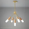Lustres de salon créatifs lampes de Restaurant nordiques lampes de Table de Bar d'art de Style en bois moderne éclairages d'intérieur suspendus